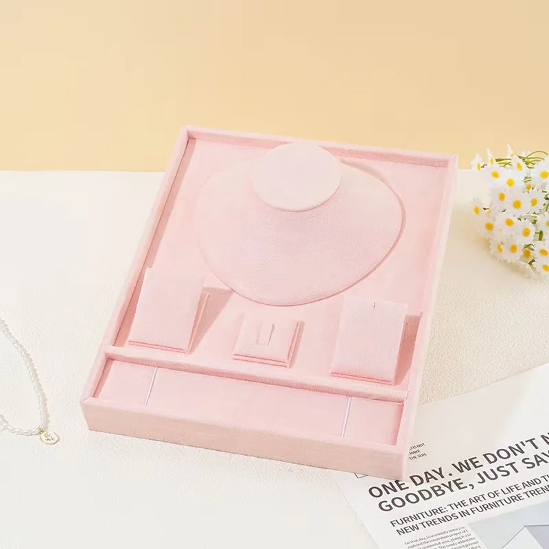 Pink jewelry presentation set made for custom branding